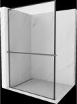 Mexen Kioto+ L zuhanyfal, Walk-in 100 x 200 cm, fekete mintás, gun metal - 800-100-123-95-70 (800-100-123-95-70)