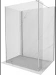 Mexen Kioto walk-in zuhanyzófal 110 x 95 x 40 cm, átlátszó, króm - 800-110-095-221-01-00-040 (800-110-095-221-01-00-040)