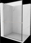 Mexen Kioto+ L zuhanyfal polccal 80 x 200 cm, fekete minta, rozsdamentes acél - 800-080-123-97-70 (800-080-123-97-70)