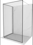 Mexen Kioto Walk-in zuhanyfal 100 x 100 cm, fekete minta, króm - 800-100-212-01-70-100 (800-100-212-01-70-100)