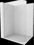 Mexen Kioto L lekerekített Walk-in zuhanyfal 110 x 200 cm, áttetsző, brushed nickel - 800-110-103-97-06 (800-110-103-97-06)