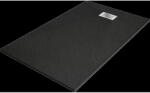 Mexen Hugo téglalap alakú zuhanytálca SMC 160 x 80 cm, fekete, inox takaróval - 42708016-X (42708016-X)