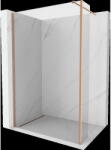 Mexen Kioto Walk-in zuhanyfal 180 x 40 cm, átlátszó, kefélt réz - 800-180-212-65-00-040 (800-180-212-65-00-040)