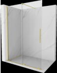 Mexen Velar tolóajtós zuhanyfal Walk-in 150 x 200 cm, átlátszó 8 mm, arany kefélt - 871-150-000-03-55 (871-150-000-03-55)