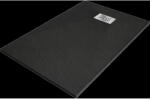 Mexen Hugo téglatest zuhanytál SMC 100 x 80 cm, fekete, inox takaróval - 42708010-X (42708010-X)