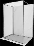 Mexen Kioto Walk-in zuhanykabin 100 x 100 cm, fekete minta, gun gray kefélt - 800-100-212-66-70-100 (800-100-212-66-70-100)