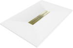 Mexen Toro SMC téglalap alakú zuhanytálca 110 x 70 cm, fehér, arany burkolattal - 43107011-G (43107011-G)