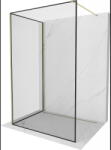 Mexen Kioto Walk-in zuhanyfal 90 x 90 cm, fekete minta, arany - 800-090-212-50-70-090 (800-090-212-50-70-090)