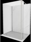 Mexen Kioto Walk-in zuhanyfal 130 x 115 x 40 cm, átlátszó, kicsiszolt nikkel - 800-130-115-221-97-00-040 (800-130-115-221-97-00-040)