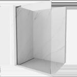 Mexen Kioto L Walk-in zuhanyfal 85 x 200 cm, átlátszó, gun metal - 800-085-103-95-00 (800-085-103-95-00)