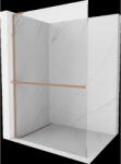 Mexen Kioto+ L zuhanyfal polccal Walk-in 75 x 200 cm, átlátszó, matt réz - 800-075-123-65-00 (800-075-123-65-00)
