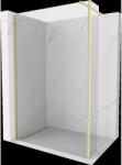 Mexen Kioto Walk-in zuhanyfal 115 x 30 cm, átlátszó, arany kefélt - 800-115-212-55-00-030 (800-115-212-55-00-030)