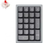 Keychron Q0 Swappable Gateron G Pro Red mechanikus numerikus billentyűzet szürke (Q0-D1) (Q0-D1)