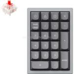 KEYCHRON Q0 Swappable RGB Gateron G Pro Red mechanikus vezetékes numerikus billentyűzet (szürke) (Q0-D1) (Q0-D1)