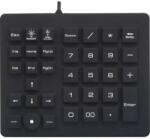 Renkforce USB-s numerikus billentyűzet, fröccsenő víz ellen védett, porvédett, fekete, Renkforce - conrad