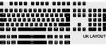 Steelseries PrismCaps angol billentyűkészlet fekete (104 keys) (60218)