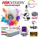  Hikvision 2MP ColorVU 1 Kamerás Szereld Magad TurboHD Csomag RJ45 balunnal