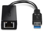 BlackBird Convertor USB Type-C la Gigabit LAN Compact, negru BH1321 (BH1321)