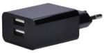Solight DC48A - Töltő adapter 2xUSB/3100mA/230V fekete DC48A (SL0969)