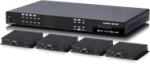 CYP EUROPE CYP PUV-44XPL-AVLC-KIT 4x4 HDMI -> HDBaseT LITE mátrix (4K, HDCP2.2, PoH, 60m), vevőegységekkel (PUV-44XPL-AVLC-KIT)