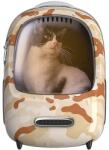 PETKIT Rucsac cu hublou PETKIT Cat Travel Bag 2, Ventilare, Sistem iluminare, Desert Camo (P7704-DES)