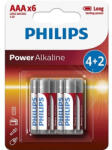 Philips ELEM POWER ALKALI AAA 6-BLISZTER LR03P6BP/10