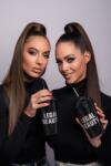 Legal Beauty Hollywood - Dupla falú szívószálas műanyag pohár - Fekete/ezüst - 480 ml