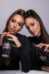 Legal Beauty Hollywood - Dupla falú szívószálas műanyag pohár - Fekete/rózsaszín - 480 ml