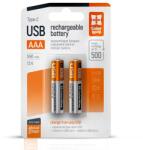 ColorWay AAA újratölhető elem, USB-C 590 mAh 1.5B (Li-Polymer) (2pc. ) CW-UBAAA-09 (CW-UBAAA-09)