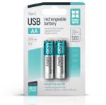 ColorWay AA újratölhető elem, USB-C 2200 mAh 1.5B (Li-Polymer) (2pc. ) (CW-UBAA-10) (CW-UBAA-10) - pcx