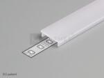 Topmet TM-takaró profil LED profilokhoz 14 rápattintható tejfehér 2000mm (F) A2060038 (408366)