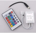 deLux DEL1295 LED szalag RF vezérlő 72W(12VDC), 144W(24VDC), 2A*3CH, 16szín, 433, 92Mhz, IP20, deLux (DEL1295)