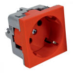 KOPOS QUADRO moduláris dugalj (SCHUKO) földeléssel IP20, PVC, QS 45X45_BB (KOPQS45X45BB)