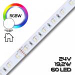 PannonLED LEDSZALAG RGBW 5050smd-60WN 60led/m IP20 24V színes+fehér 4500K 17W/m 70662 (70662)