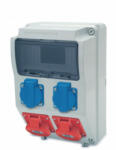 Famatel S. A AcQUA 9 modulos szerelt ipari doboz /2db ht. alj+2db 4P 16A/, 3958_2, Famatel S. A (3958_2)