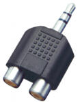 Somogyi Elektronic Home AC 16 audió átalakító, elosztó, 3, 5mm sztereó dugó, 2 RCA aljzat, AC_17 (AC_17)