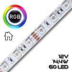 PannonLED LEDSZALAG RGB 5050smd 60led/m IP65 12V színes 14, 4W/m RGB 70390 szilikon (70390)