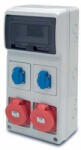 Famatel S. A ACQUA doboz 8 modul - 2db házt. - 2db 3P+N+F 32A IP44, 6508, Famatel S. A (6508)