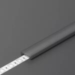 Topmet TM-takaró profil LED profilokhoz rápattintható fekete szín 2000mm fekete (C) 76330041 (416707)