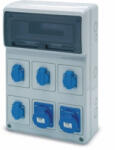 Famatel S. A ACQUA doboz 16 modul - 4db 2P+F házt. + 2db 2P+F 16A ipari, 6601, Famatel S. A (6601)