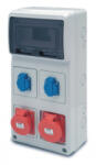 Famatel S. A ACQUA doboz 8 modul - 2db házt. - 1db 3P+F 16A- 1db 3P+F 32A, 6504, Famatel S. A (6504)