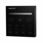 Mi-Light 2, 4G MiLight FUTB1B 4 zónás egyszínű, dimmerelhető fali vezérlő, fekete távirányító, 3230 Mi-Light Smart panel (FUTB1B)