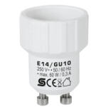 Somogyi Home E14/GU10 foglalatátalakító adapter, max. 0, 3 A, E14_GU10 (E14_GU10)