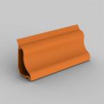 KOPOS Padlócsatorna 2m 35x25mm világos faminta, PVC, (2m/szál), LP 35_SD (KOPLP35SD)