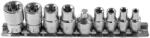 Högert Technik TORX dugókulcs készlet, 1/4, 3/8, 9 db-os, CrV HT1A884 (HT1A884)