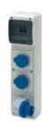 Famatel S. A ACQUA doboz 6 modul - 2db 3P 16A ipari alj + 1db 3P 16A ipari villa, 6405, Famatel S. A (6405)