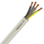 Prysmian MT kábel 4x1, 5mm2 fehér PVC köpenyes réz erű sodrott H05VV-F (MTK) (0004321240015)