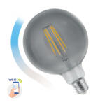 spectrumLED LED GLOB GLOBE G125 4, 9W E-27 COG 230V CCT(4000K-6500K)DIMM MODERNSHINE Wi-Fi/BT SMART Feketített búra, WOJ14559 SpectrumLED (WOJ14559)