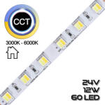 PannonLED Led Szalag Beltéri 24v, 12w, 60led, 900lm Cct 3000-6000k 72670 (72670)