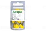 Haupa Érvéghüvely iker 2* 6, 0/14 sárga 270797/10 SmallPack Haupa (10db/bliszter) (27079710)
